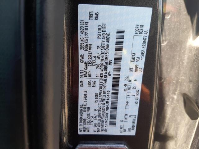 Photo 10 from auction – 2015 FORD ESCAPE S with VIN 1FMCU0F78FUB18445