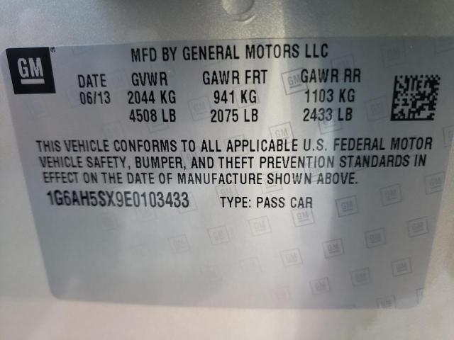 Photo 10 from auction – 2014 CADILLAC ATS LUXURY with VIN 1G6AH5SX9E0103433