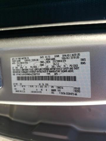 Photo 10 from auction – 2013 FORD ESCAPE SE with VIN 1FMCU0GX8DUC58703