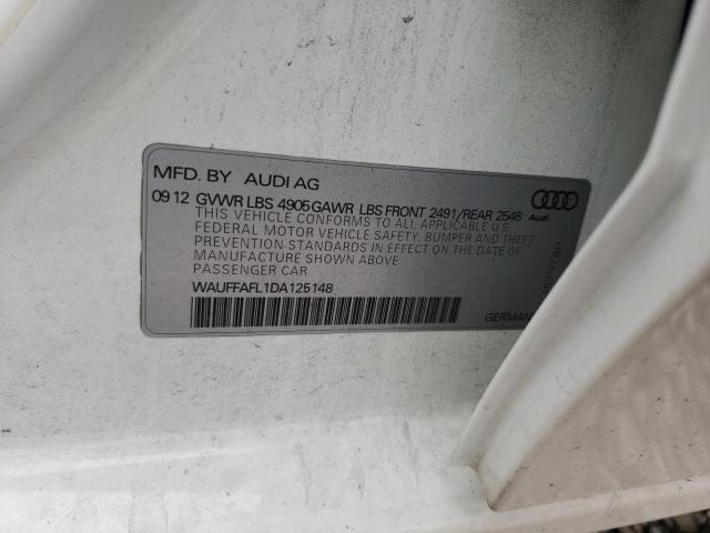 Photo 10 from auction – 2013 AUDI A4 PREMIUM with VIN WAUFFAFL1DA125148