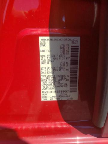 Photo 10 from auction – 2022 NISSAN FRONTIER S with VIN 1N6ED1EK4NN658907