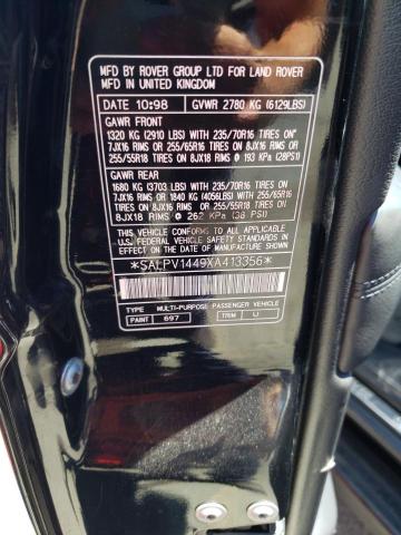 Photo 10 from auction – 1999 LAND ROVER RANGE ROVE with VIN SALPV1449XA413356