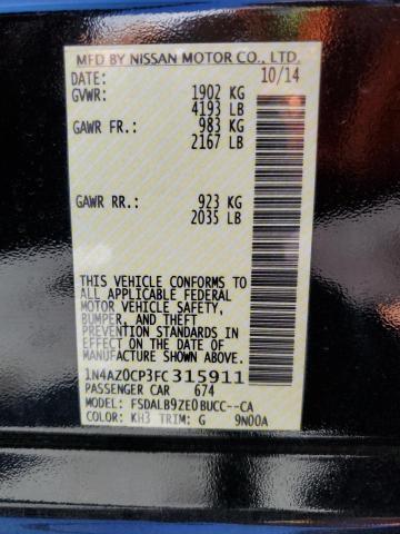 Photo 10 from auction – 2015 NISSAN LEAF S with VIN 1N4AZ0CP3FC315911