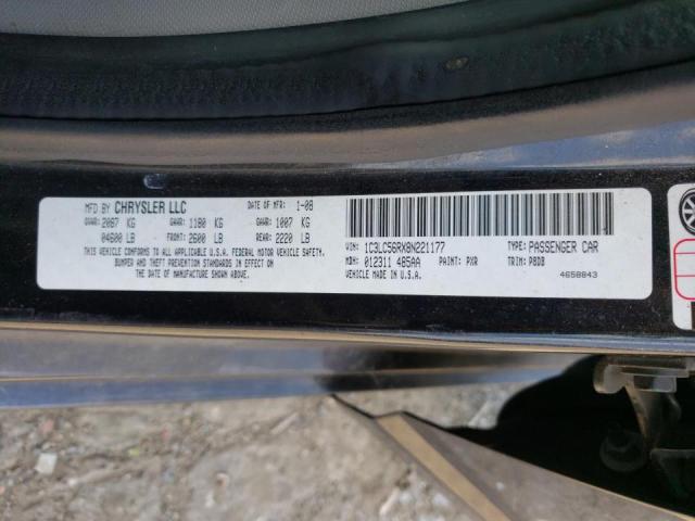 Photo 10 from auction – 2008 CHRYSLER SEBRING TO with VIN 1C3LC56RX8N221177