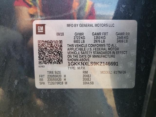 Photo 10 from auction – 2019 GMC ACADIA DEN with VIN 1GKKNXLS9KZ146691