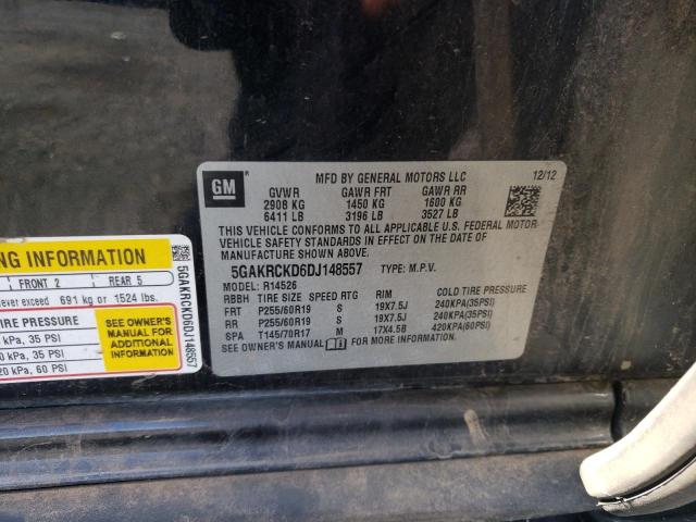 Photo 10 from auction – 2013 BUICK ENCLAVE with VIN 5GAKRCKD6DJ148557