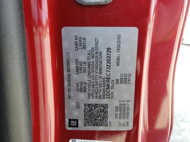 Photo 10 from auction – 2018 CHEVROLET SILVERADO with VIN 1GCNKREC7JZ203729