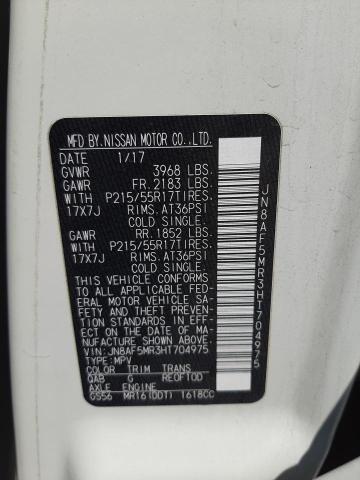 Photo 10 from auction – 2017 NISSAN JUKE S with VIN JN8AF5MR3HT704975