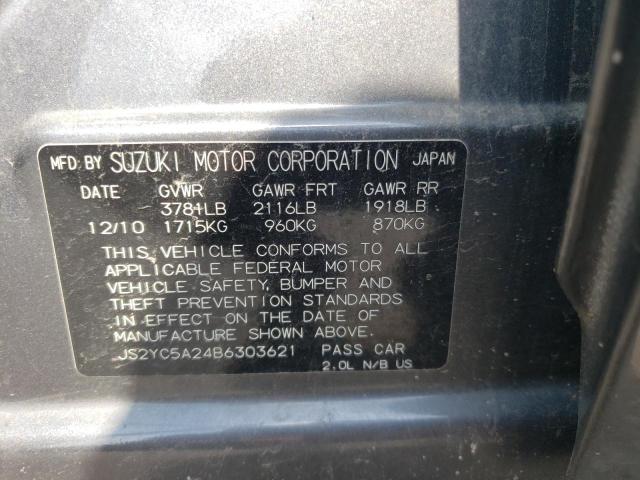 Photo 10 from auction – 2011 SUZUKI SX4 LE with VIN JS2YC5A24B6303621