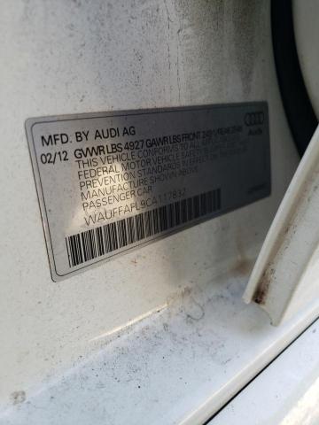 Photo 10 from auction – 2012 AUDI A4 PREMIUM with VIN WAUFFAFL9CA117832
