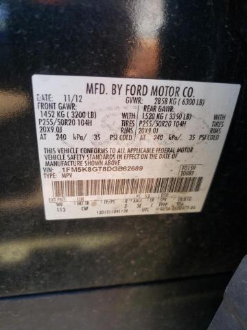 Photo 10 from auction – 2013 FORD EXPLORER S with VIN 1FM5K8GT8DGB62689