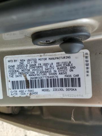 Photo 10 from auction – 2007 TOYOTA COROLLA with VIN 1NXBR32E77Z848576