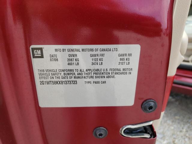Photo 10 from auction – 2008 CHEVROLET IMPALA with VIN 2G1WT58KX81373723