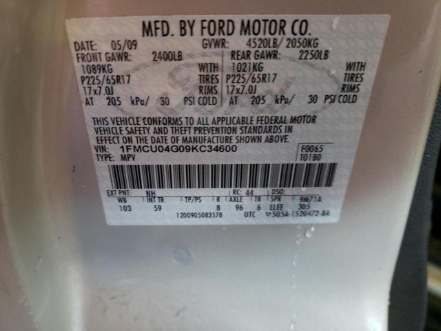 Photo 10 from auction – 2009 FORD ESCAPE LIM with VIN 1FMCU04G09KC34600