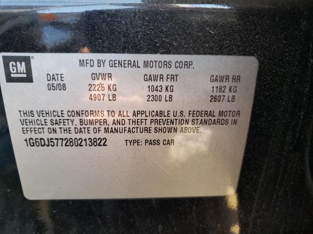 Photo 10 from auction – 2008 CADILLAC CTS with VIN 1G6DJ577280213822