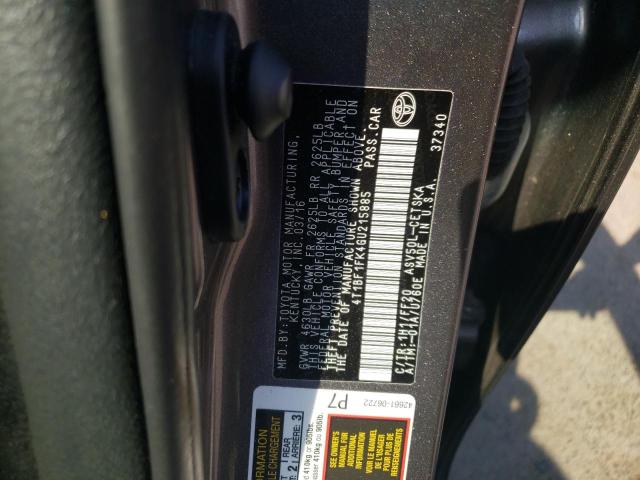Photo 10 from auction – 2016 TOYOTA CAMRY LE with VIN 4T1BF1FK4GU215885