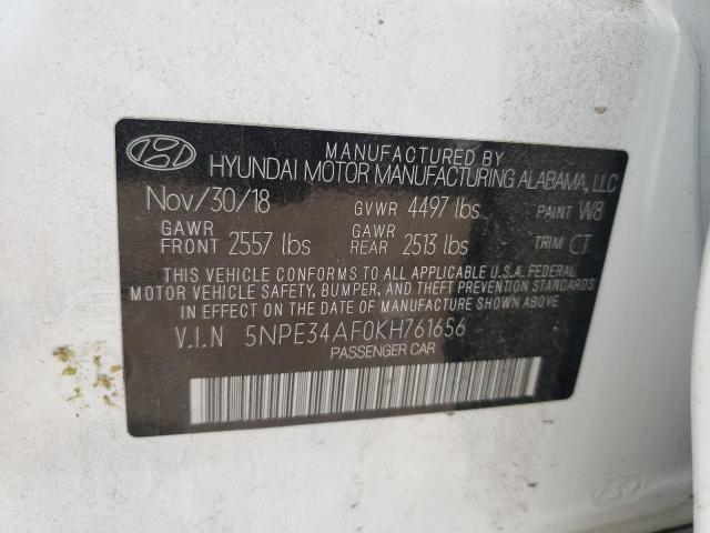 Photo 10 from auction – 2019 HYUNDAI SONATA LIM with VIN 5NPE34AF0KH761656