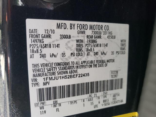 Photo 10 from auction – 2011 FORD EXPEDITION with VIN 1FMJU1H52BEF22435