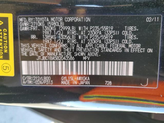 Photo 10 from auction – 2011 LEXUS RX 450 with VIN JTJBC1BA5B2043586