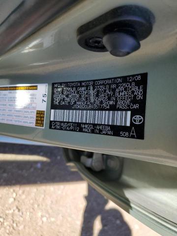 Photo 10 from auction – 2009 TOYOTA PRIUS with VIN JTDKB20U893517754