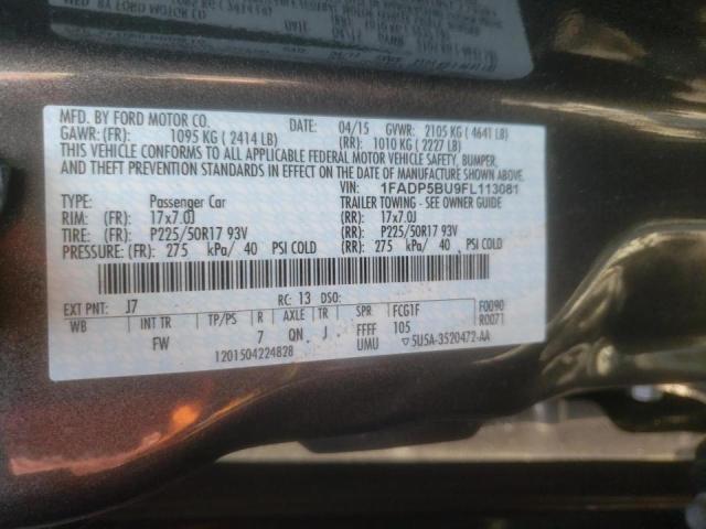 Photo 10 from auction – 2015 FORD C-MAX with VIN 1FADP5BU9FL113081