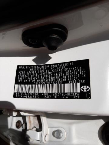 Photo 10 from auction – 2020 TOYOTA COROLLA LE with VIN 5YFEPRAE9LP122527