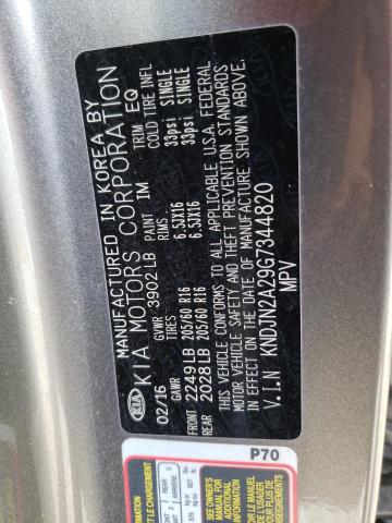 Photo 10 from auction – 2016 KIA SOUL with VIN KNDJN2A29G7344820