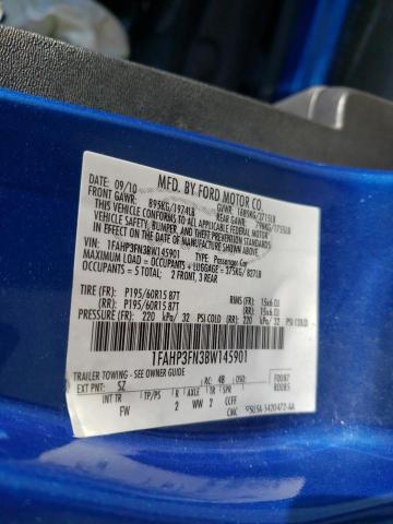 Photo 10 from auction – 2011 FORD FOCUS SE with VIN 1FAHP3FN3BW145901