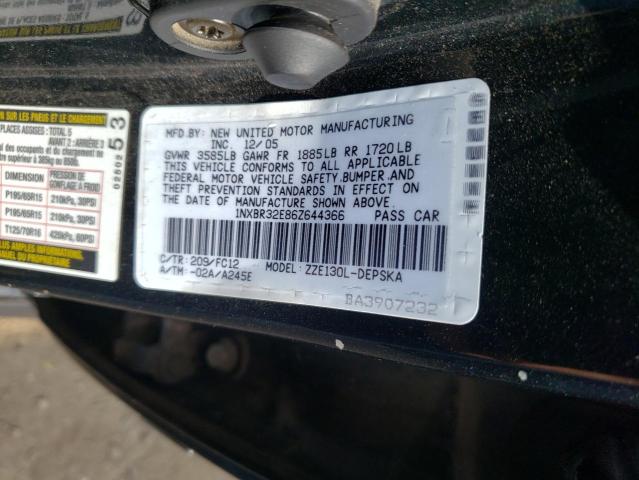 Photo 10 from auction – 2006 TOYOTA COROLLA CE with VIN 1NXBR32E86Z644366