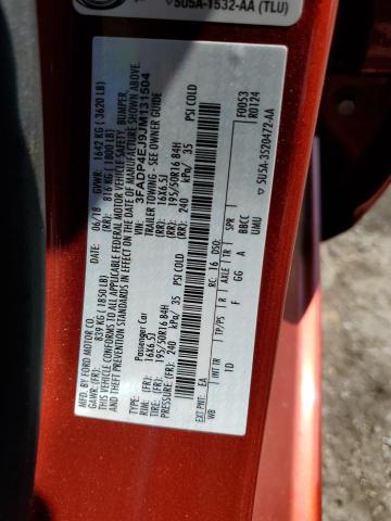 Photo 10 from auction – 2018 FORD FIESTA SE with VIN 3FADP4EJ9JM131504