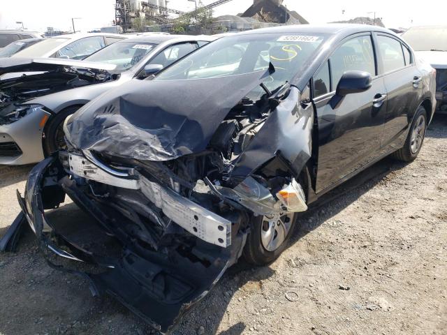 Photo 2 from auction – 2013 HONDA CIVIC LX with VIN 19XFB2F56DE291765
