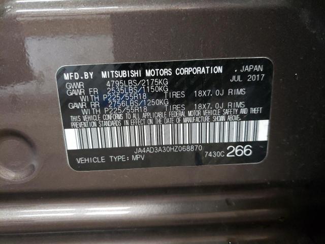 Photo 10 from auction – 2017 MITSUBISHI OUTLANDER with VIN JA4AD3A30HZ068870
