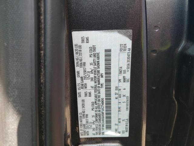 Photo 10 from auction – 2015 FORD ESCAPE SE with VIN 1FMCU0GX9FUC74900