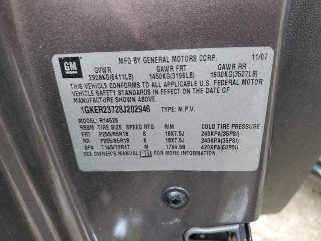 Photo 10 from auction – 2009 GMC ACADIA SLT with VIN 1GKER23D99J183268