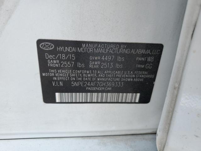 Photo 10 from auction – 2016 HYUNDAI SONATA SE with VIN 5NPE24AF7GH369333