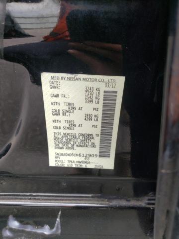 Photo 10 from auction – 2012 NISSAN ARMADA SV with VIN 5N1BA0ND5CN612909