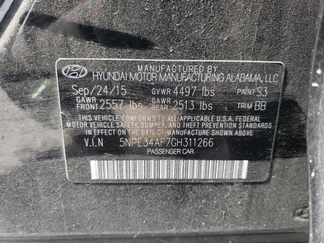 Photo 10 from auction – 2016 HYUNDAI SONATA SPO with VIN 5NPE34AF7GH311266