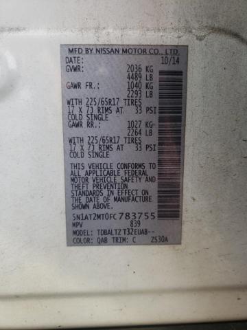 Photo 10 from auction – 2015 NISSAN ROGUE S with VIN 5N1AT2MT0FC783755