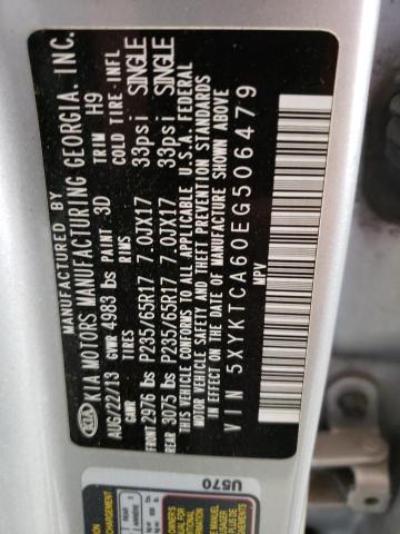 Photo 10 from auction – 2014 KIA SORENTO LX with VIN 5XYKTCA60EG506479