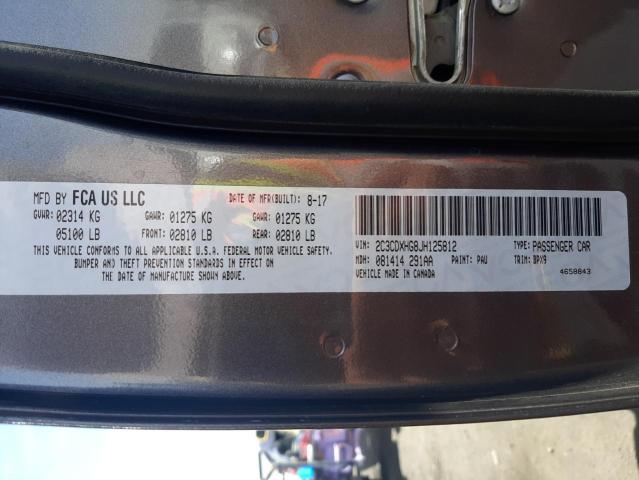 Photo 10 from auction – 2018 DODGE CHARGER SX with VIN 2C3CDXHG8JH125812
