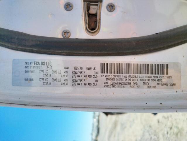 Photo 10 from auction – 2016 RAM 1500 ST with VIN 1C6RR7FGXGS253956