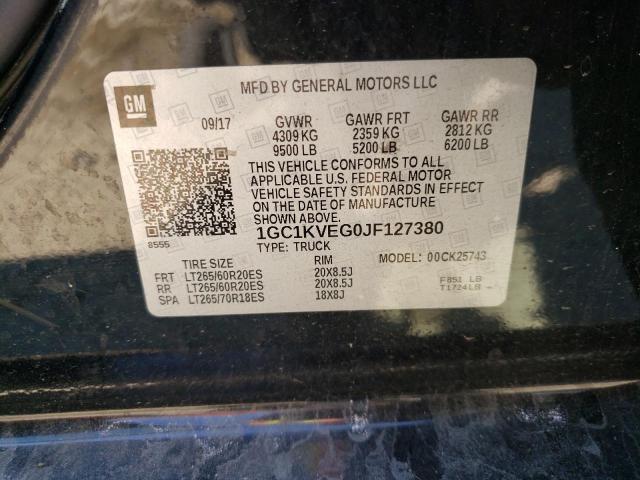 Photo 10 from auction – 2018 CHEVROLET SILVERADO with VIN 1GC1KVEG0JF127380