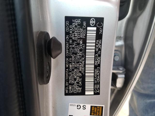 Photo 10 from auction – 2020 TOYOTA COROLLA LE with VIN JTDEPRAE9LJ111161