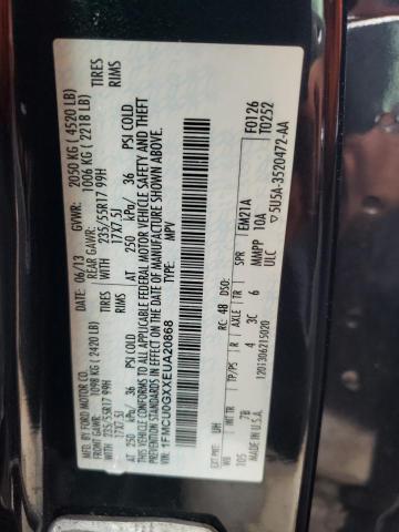 Photo 10 from auction – 2014 FORD ESCAPE SE with VIN 1FMCU0GXXEUA20868