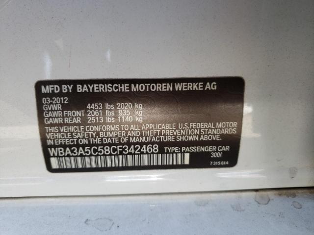 Photo 10 from auction – 2012 BMW 328 I with VIN WBA3A5C58CF342468