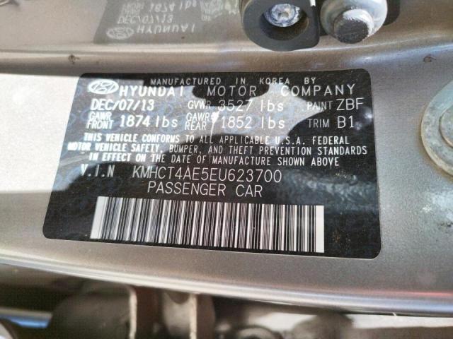 Photo 10 from auction – 2014 HYUNDAI ACCENT GLS with VIN KMHCT4AE5EU623700