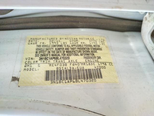 Photo 10 from auction – 2011 NISSAN VERSA S with VIN 3N1BC1AP6BL470320