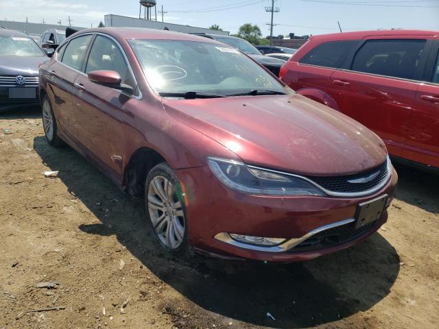 CHRYSLER 200 C 2015 with VIN 1C3CCCEG6FN620329 - Photo from auction