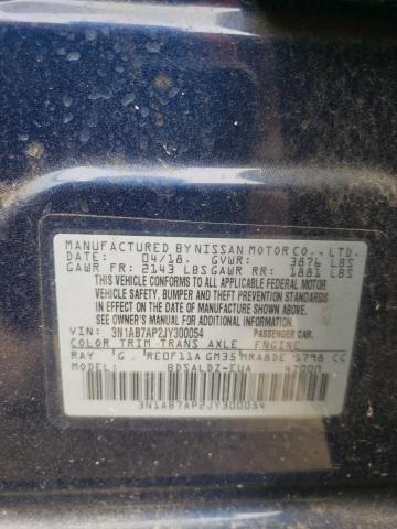 Photo 10 from auction – 2018 NISSAN SENTRA S with VIN 3N1AB7AP2JY300054