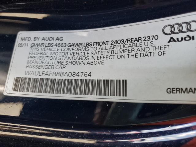 Photo 10 from auction – 2011 AUDI A5 PREMIUM with VIN WAULFAFR8BA084764